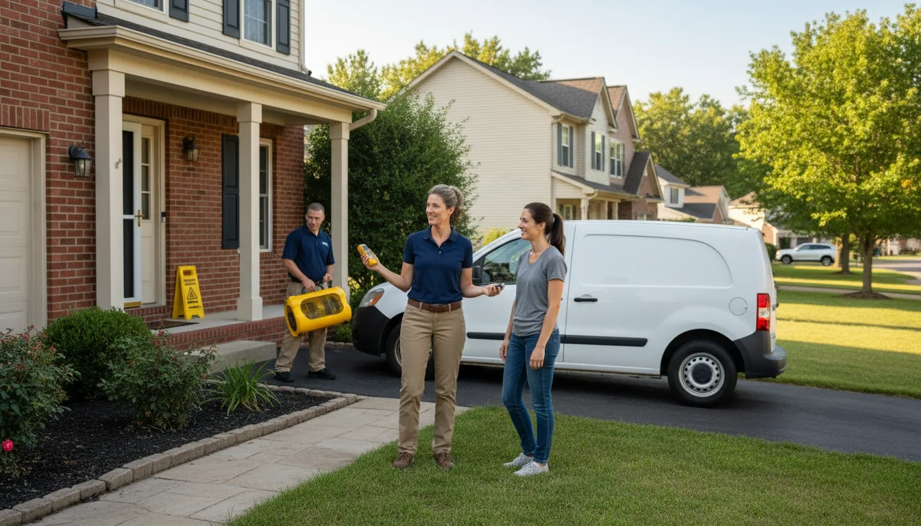 Residential water damage restoration in Mount Airy, NC